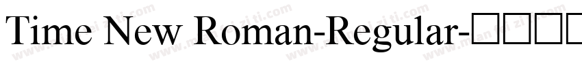 Time New Roman-Regular字体转换